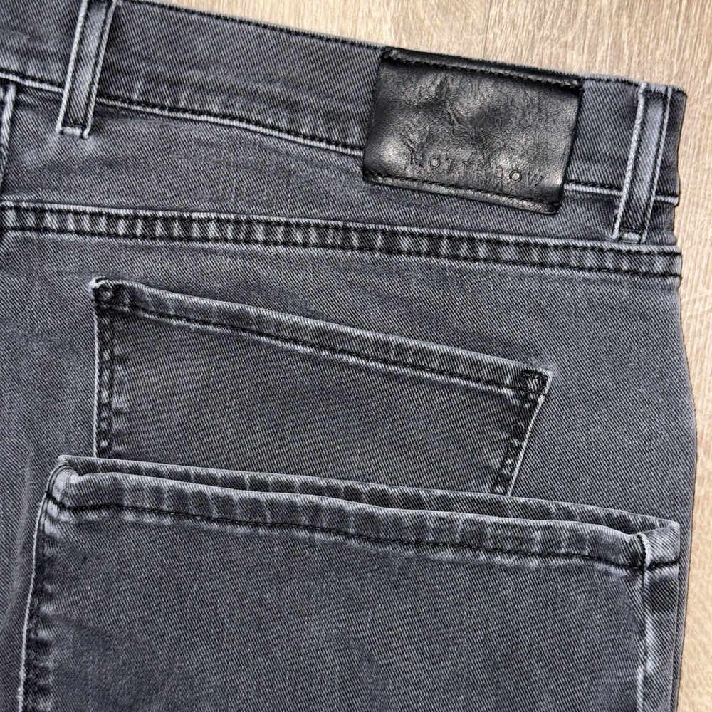 Mott And Bow Straight Leg Jeans Men's 38x30 Black Wash Stretch